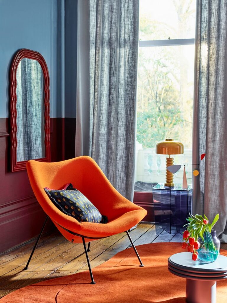 House Beautiful Red & Blue